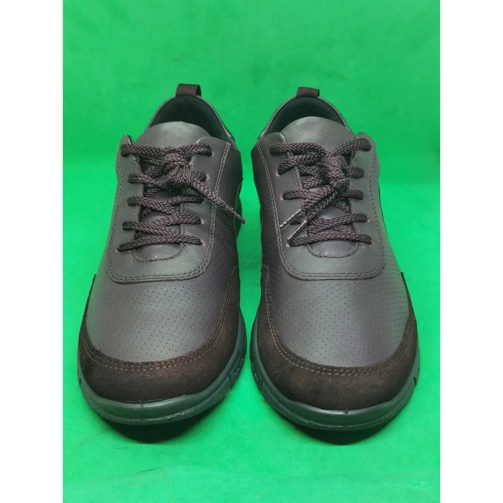 Hotter Womens Gravity II Sneaker Size 9.5  Leather Lace Up Comfy Shoe